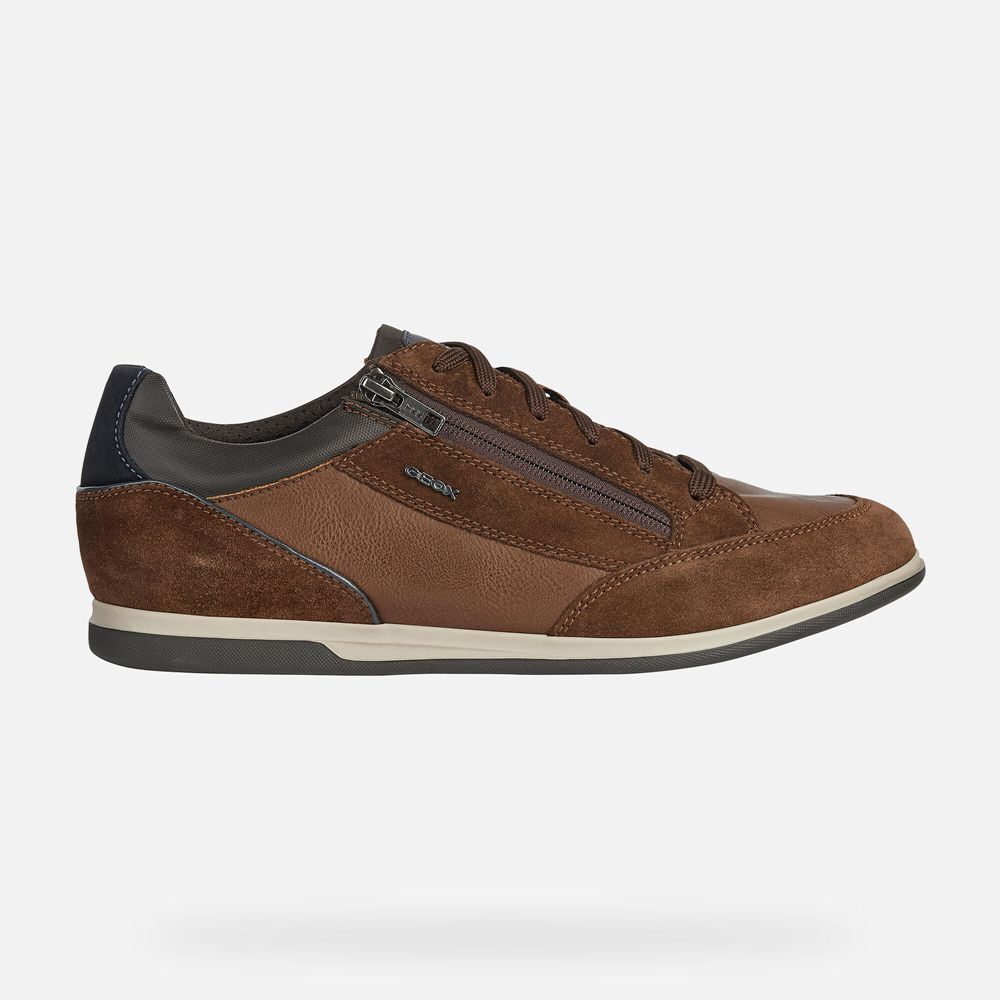 Tenis Geox Homem Marrom Escuro - Renan - TBLIP9320